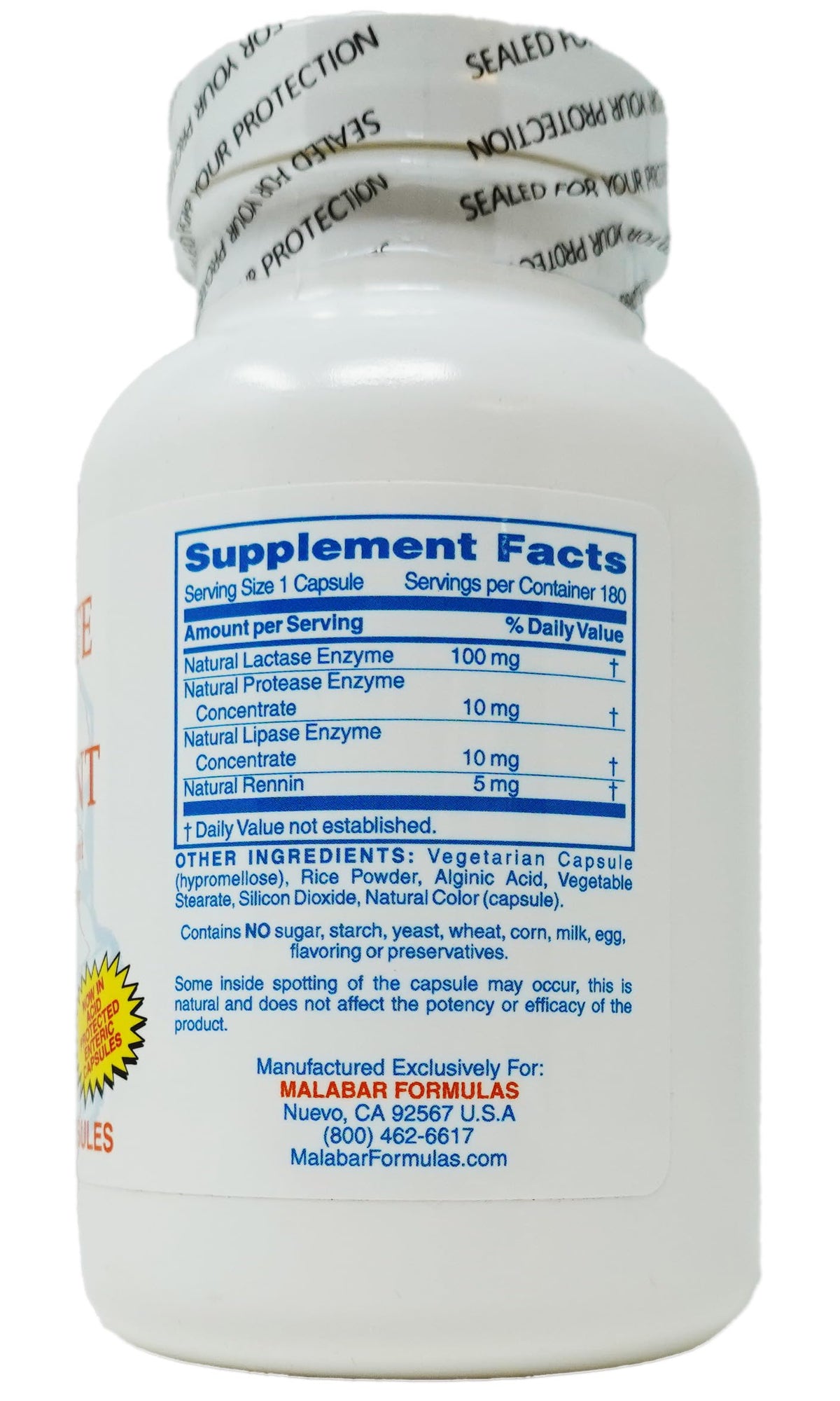 Milk Digestant 180 Count U92137
