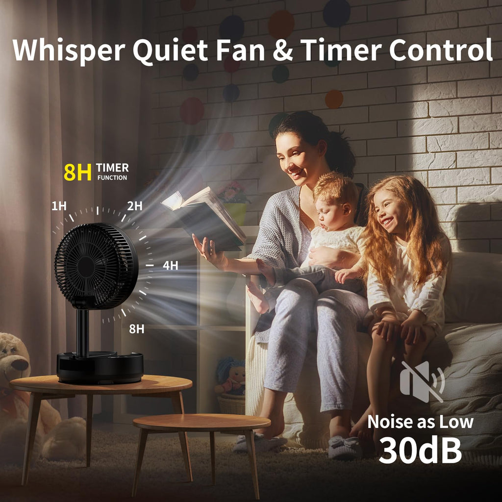 40000mAh Rechargeable Portable Fan with 8 Speed P702914