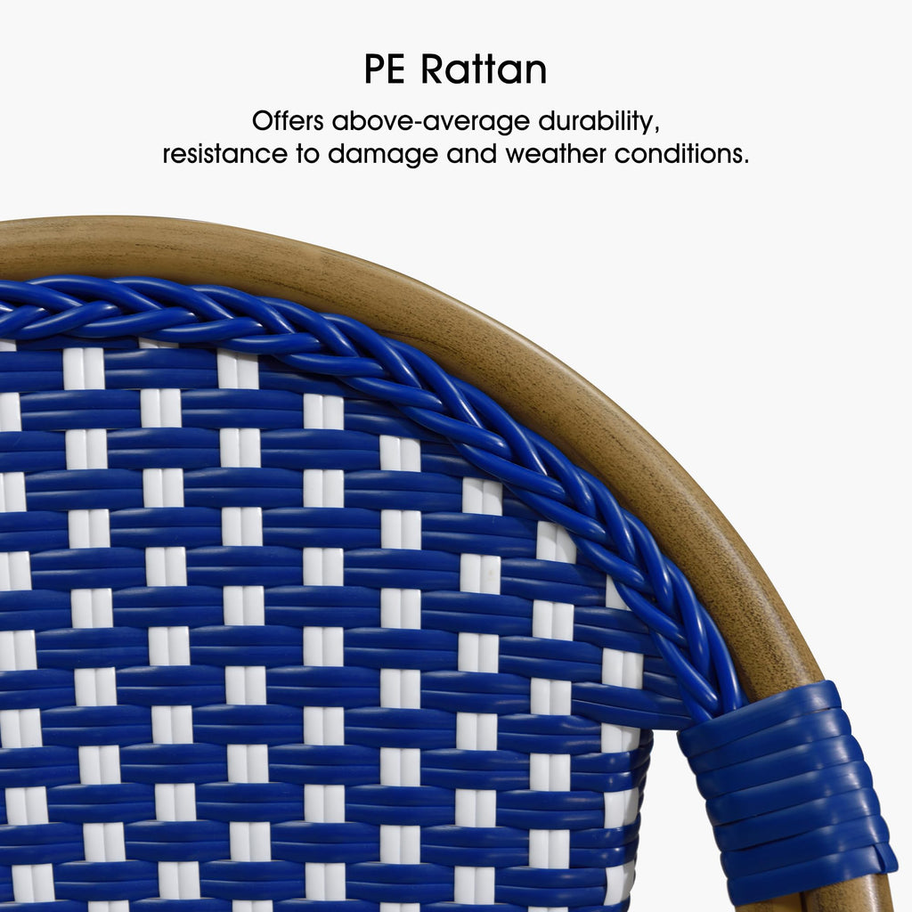 Set of 4 30" Rattan Bar Stools A439251
