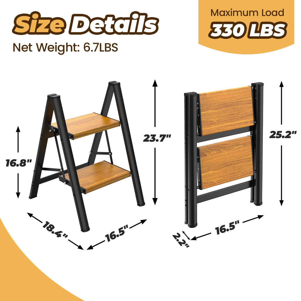 Lightweight Aluminum Folding Step Ladder D922218