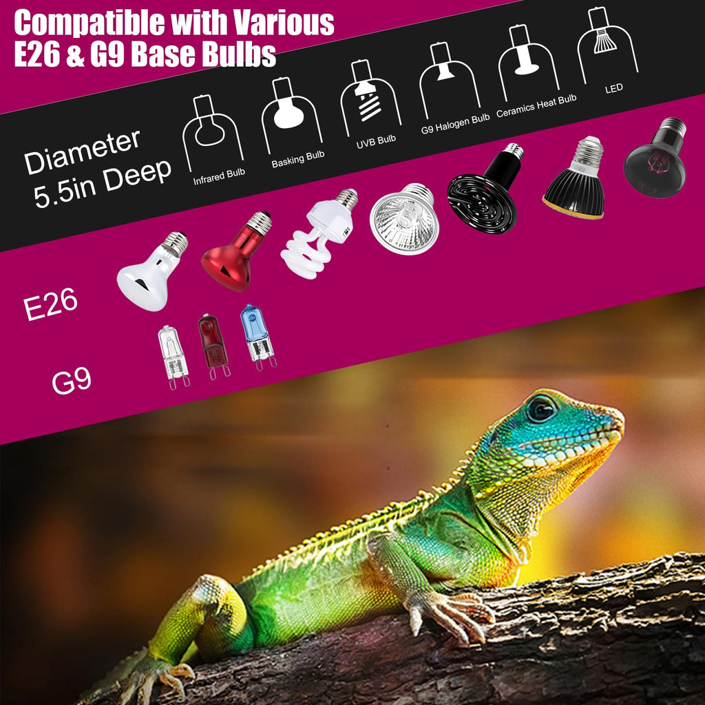 Ceramic Socket Reptile Heat Lamp Kit M7810