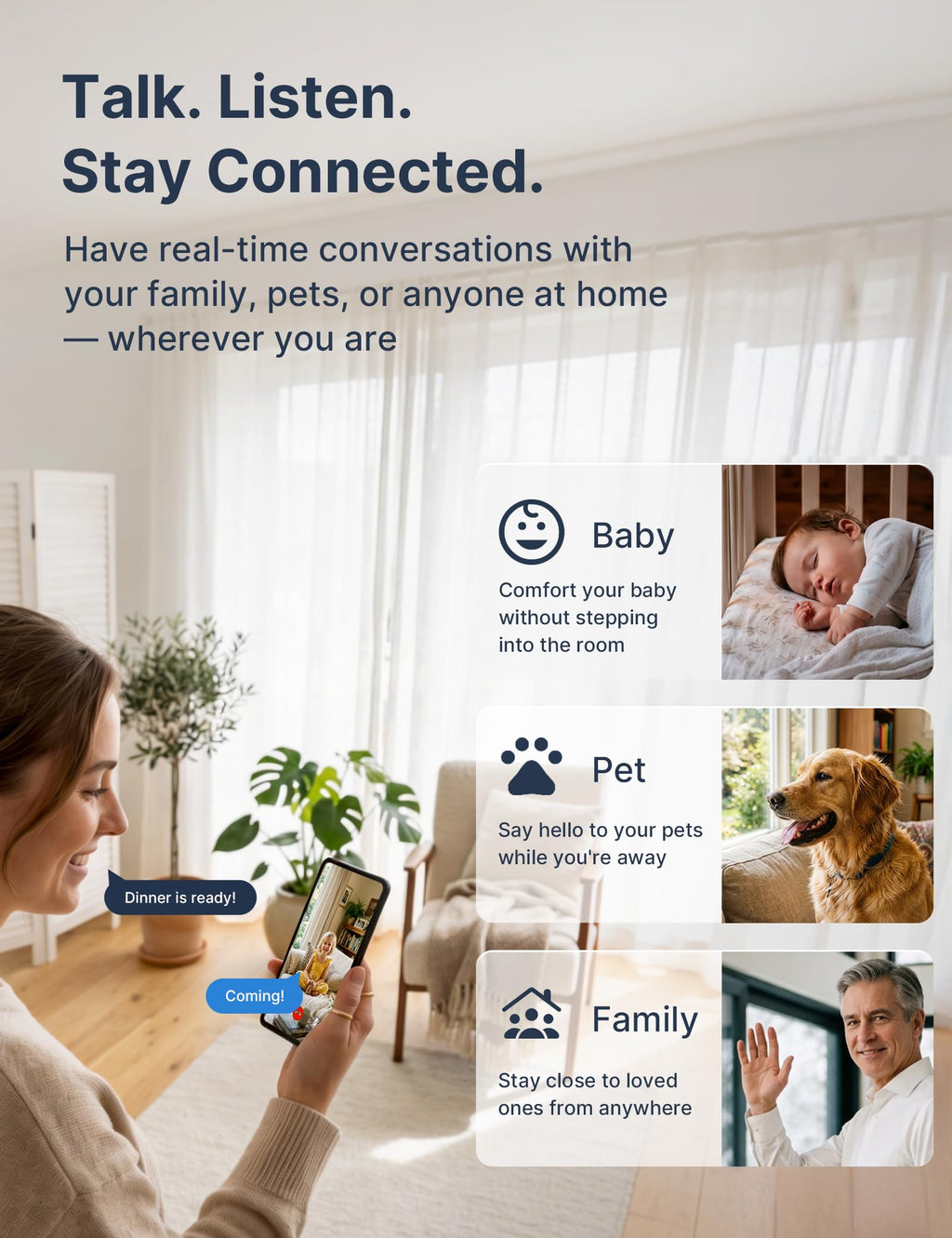 2.4GHz Indoor Security Camera 1080P 2-Pack J3064