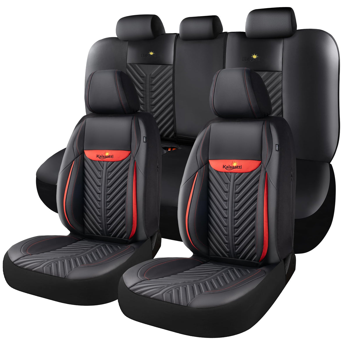 PU Leather Waterproof Car Seat Covers Full Set K712644