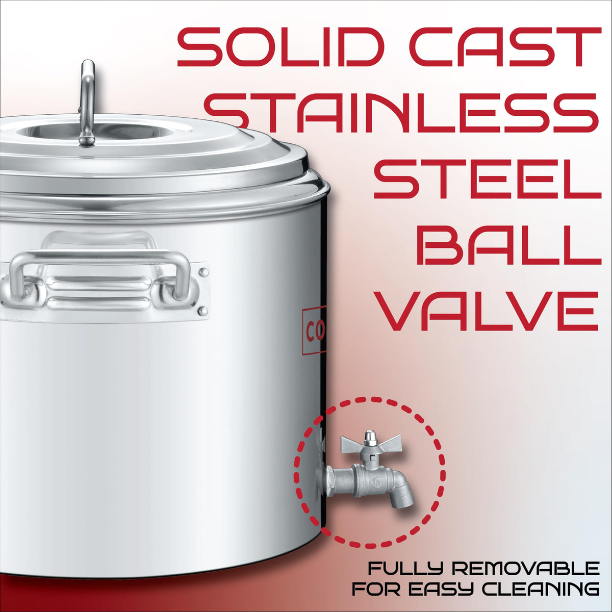 Stainless Steel Insulated Double Wall Stock Pot 40 Quart D795