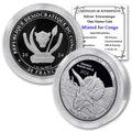 1 oz Silver Triceratops 20 Francs BU T80789