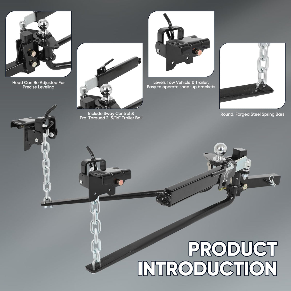 Weight Distribution Hitch with Sway Control 14000lbs 2-in Shank N55688