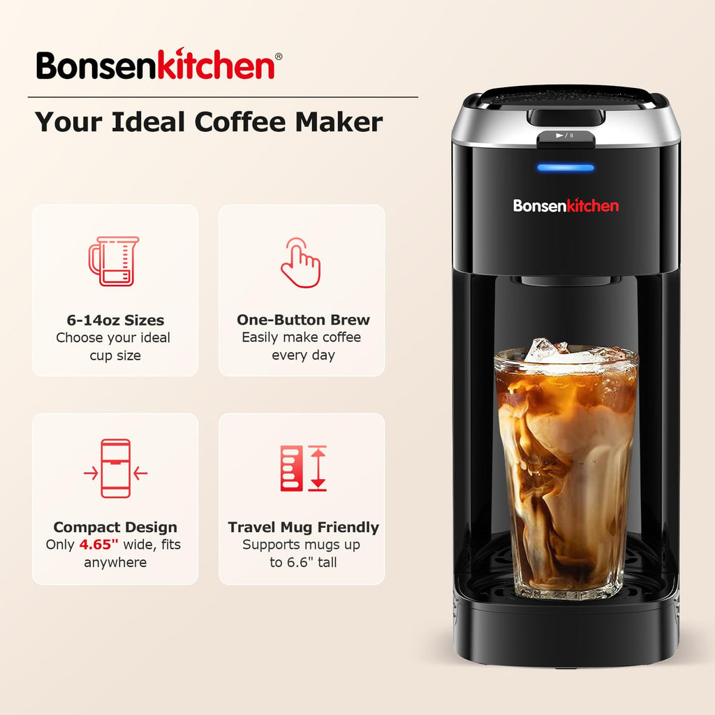 2-in-1 Single Serve Coffee Maker T778