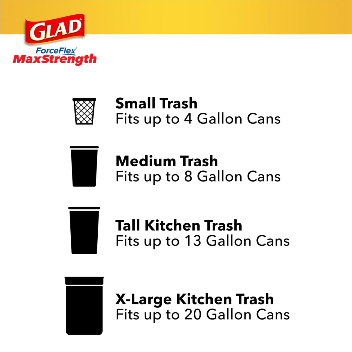 XL Trash Bags, 20 Gal, 30 Ct K60269