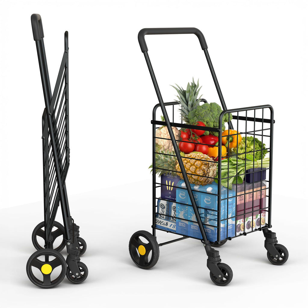 Black Foldable Lightweight Utility Cart E354776