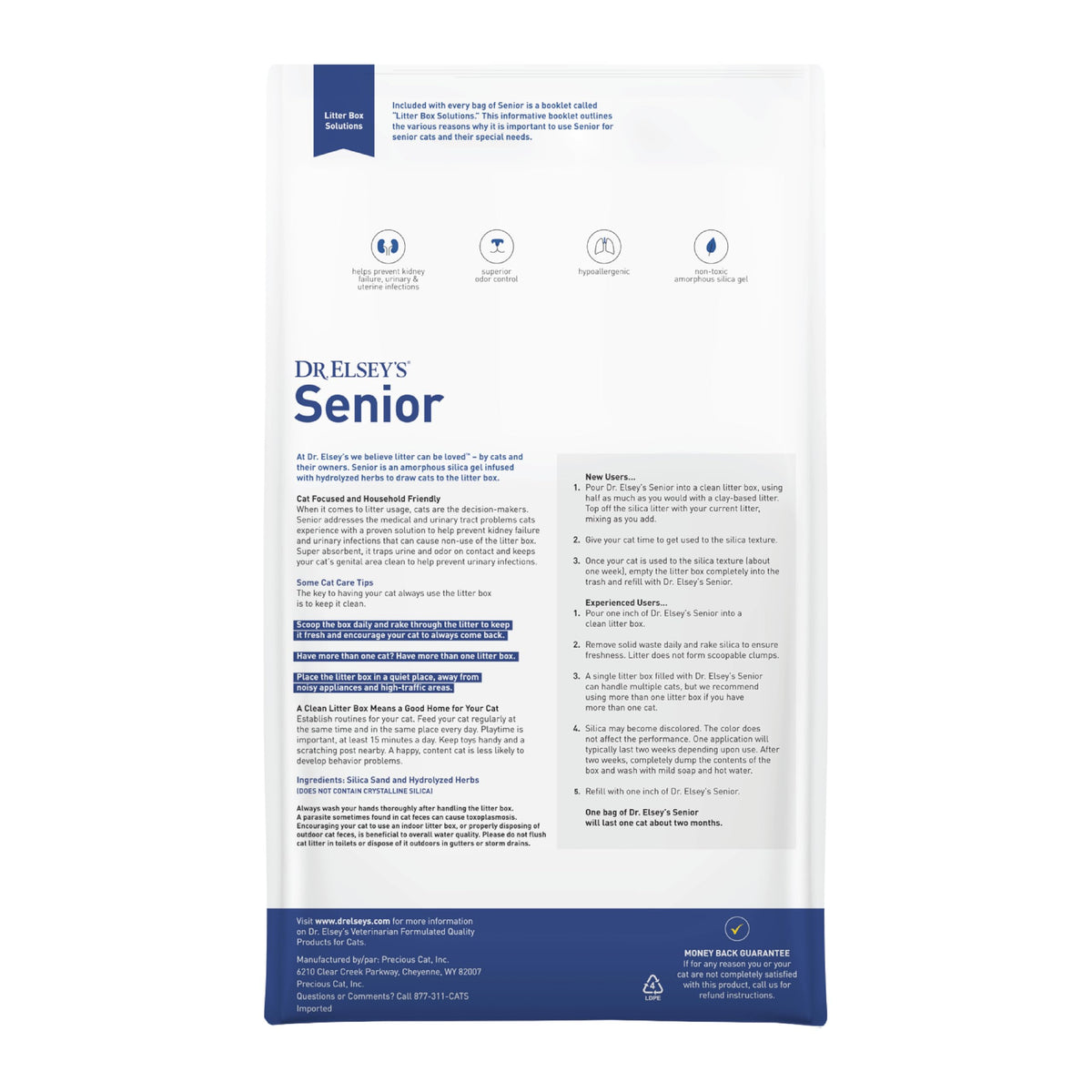 Senior Cat Litter 8lbs V5271