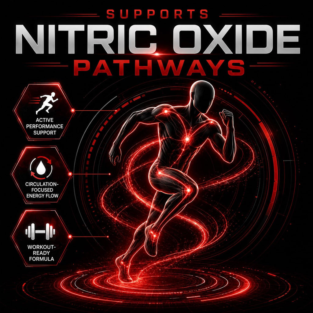Nitric Oxide Booster with L-Arginine, Creatine, Citrulline & Beetroot, 60 Capsules H648683
