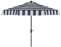 9 ft Navy White Patio Umbrella V64202