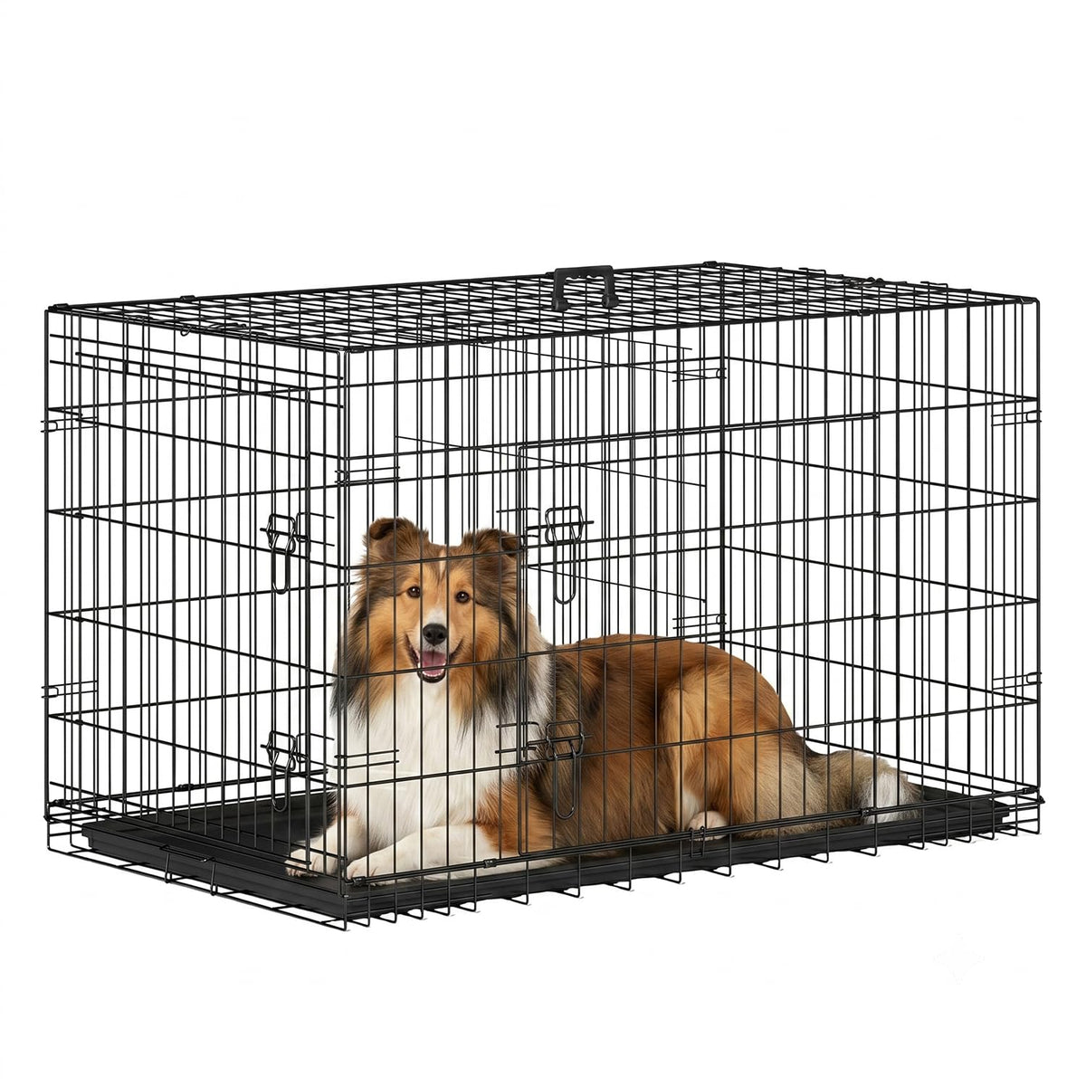 48 Inch Folding Metal Dog Crate Y2100