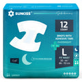 Adult Diapers with Tabs, L, 12 Count R541
