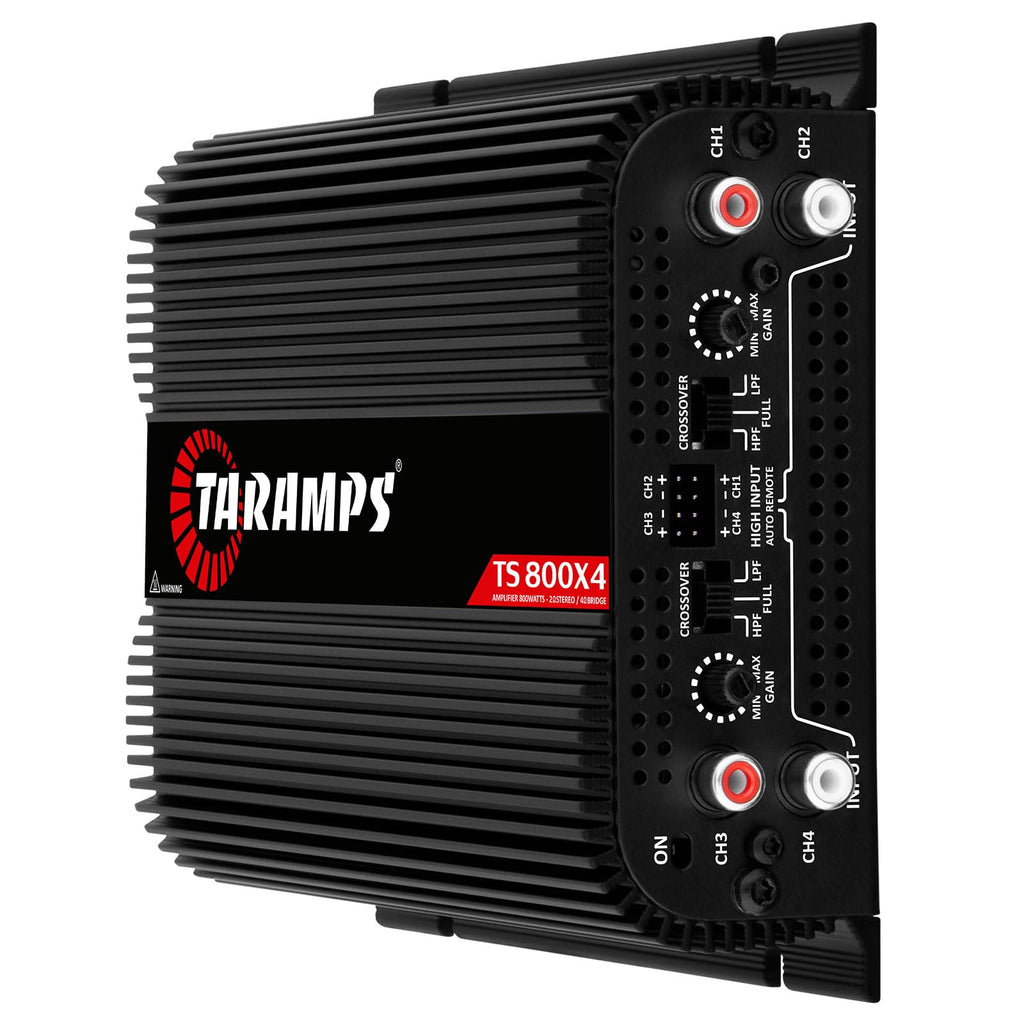 Black 800W RMS 4 Channel Class D Car Amplifier A123