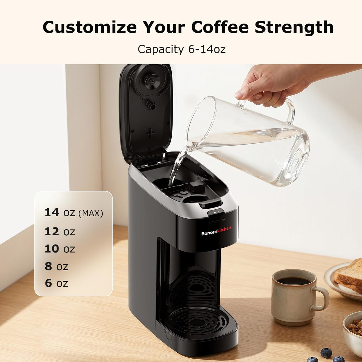 2-in-1 Single Serve Coffee Maker T778