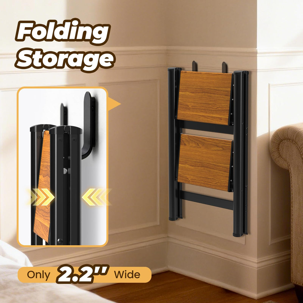 Lightweight Aluminum Folding Step Ladder D922218