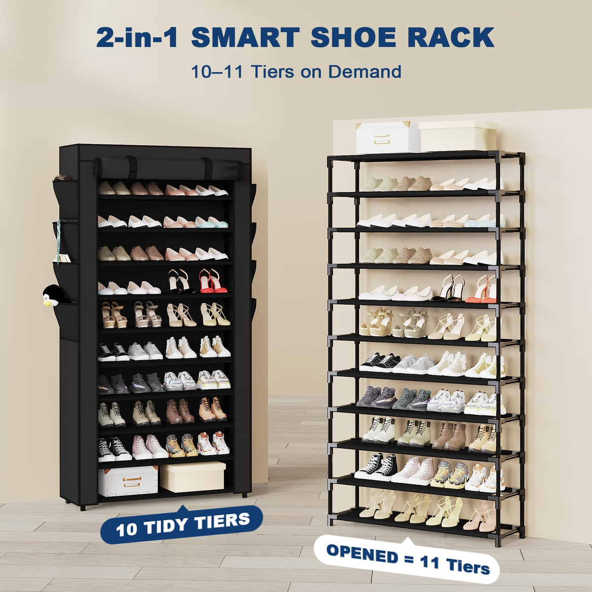 Shoe Rack with Cover X44035