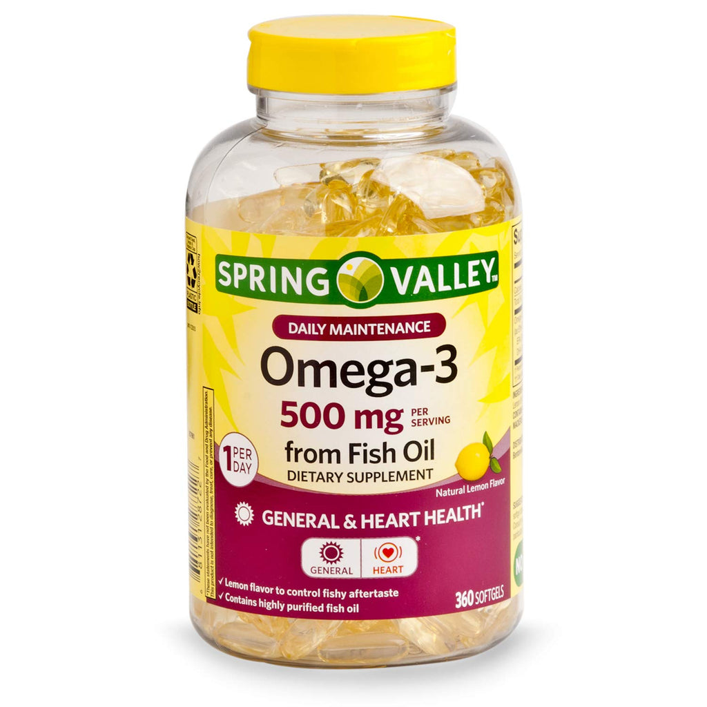 Omega-3 500 mg Fish Oil Softgels U52098