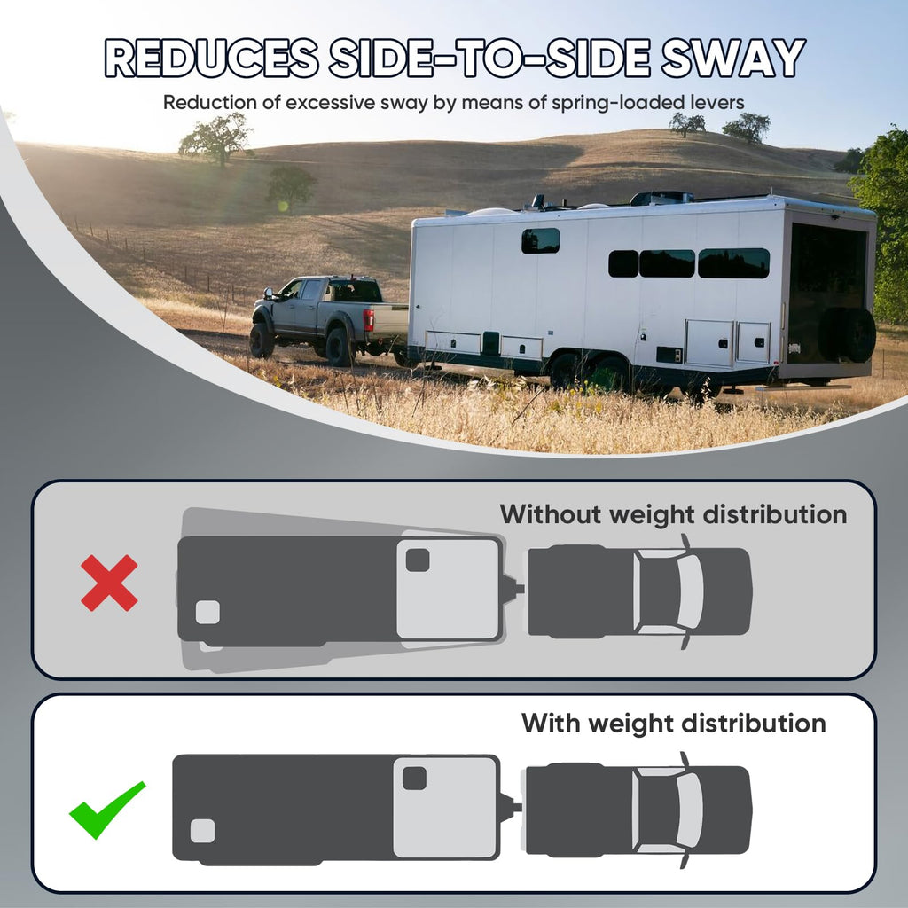 Weight Distribution Hitch with Sway Control 14000lbs 2-in Shank N55688