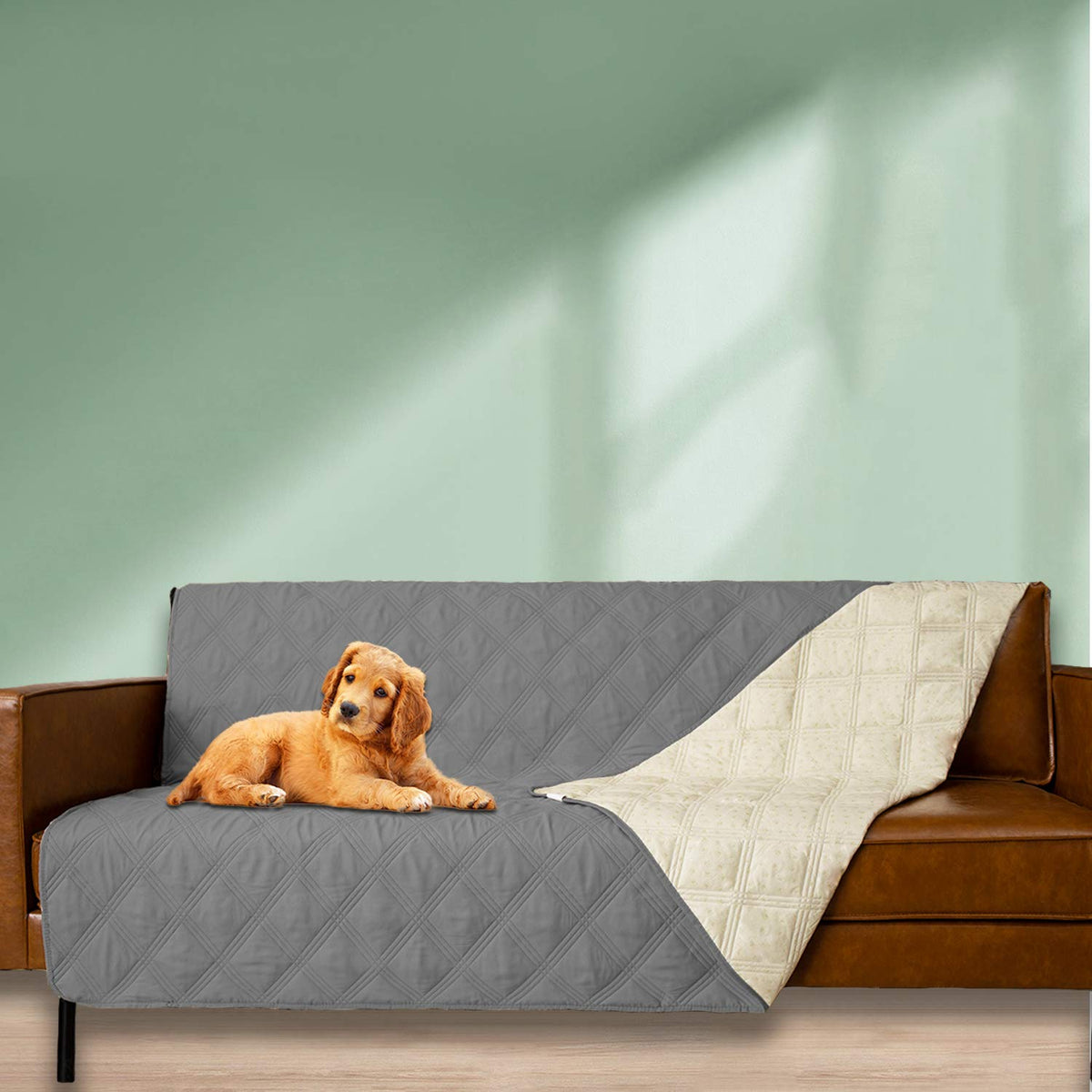 Waterproof Dog Bed Cover Pet Blanket with Anti-Slip Back P374156