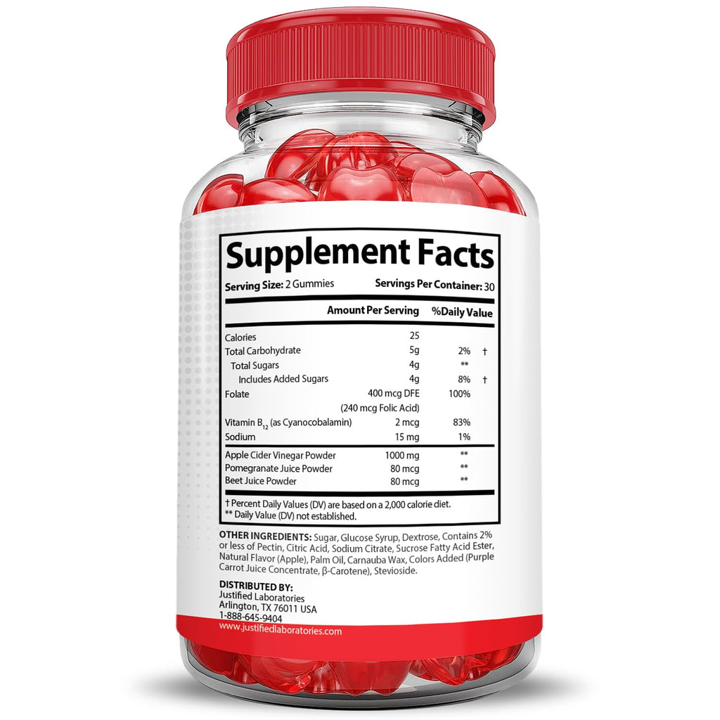 Vital Pump XL Performance Gummies 1000MG Beet Juice B12 Vegan Non GMO 120 Gummys E17340