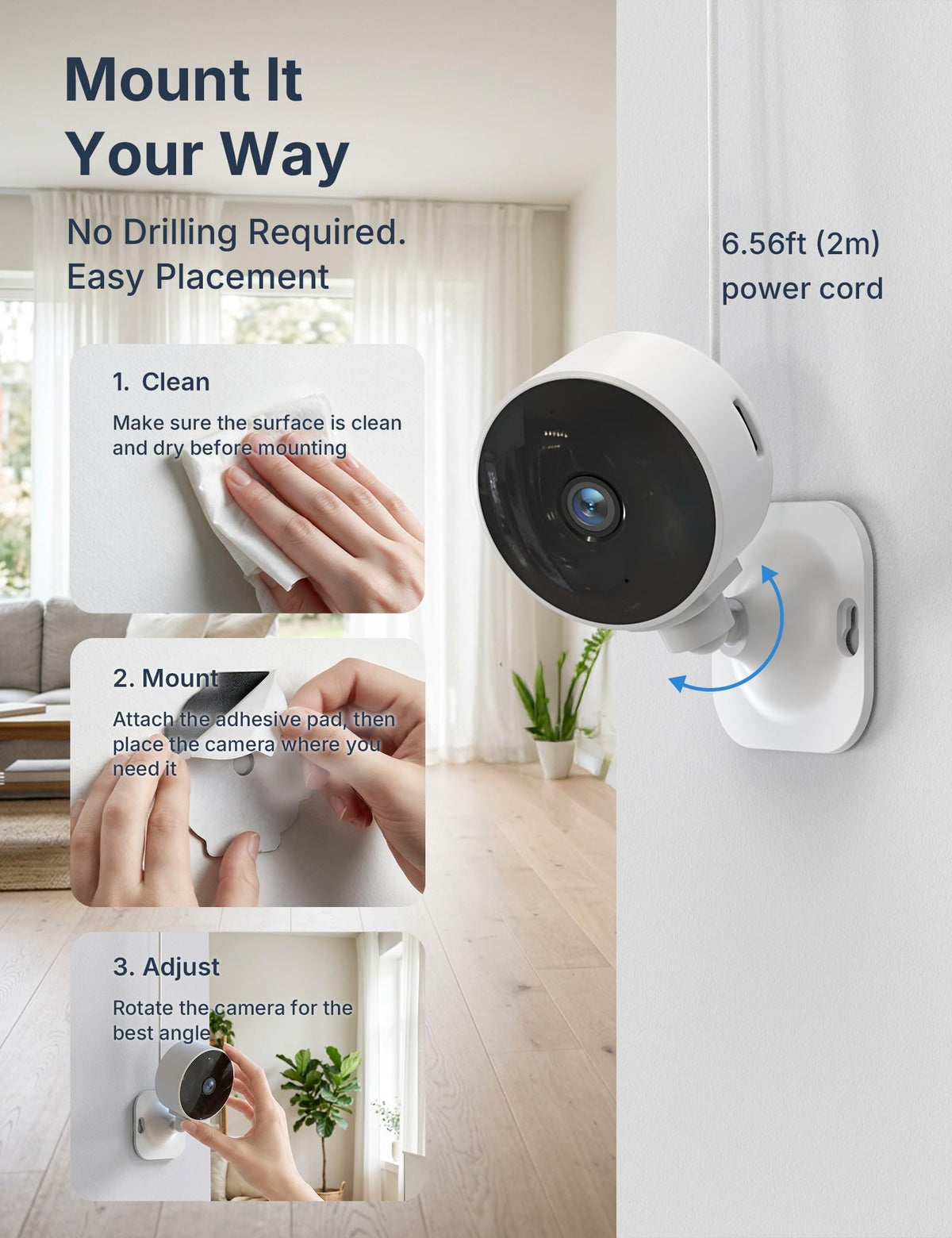 2.4GHz Indoor Security Camera 1080P 2-Pack J3064