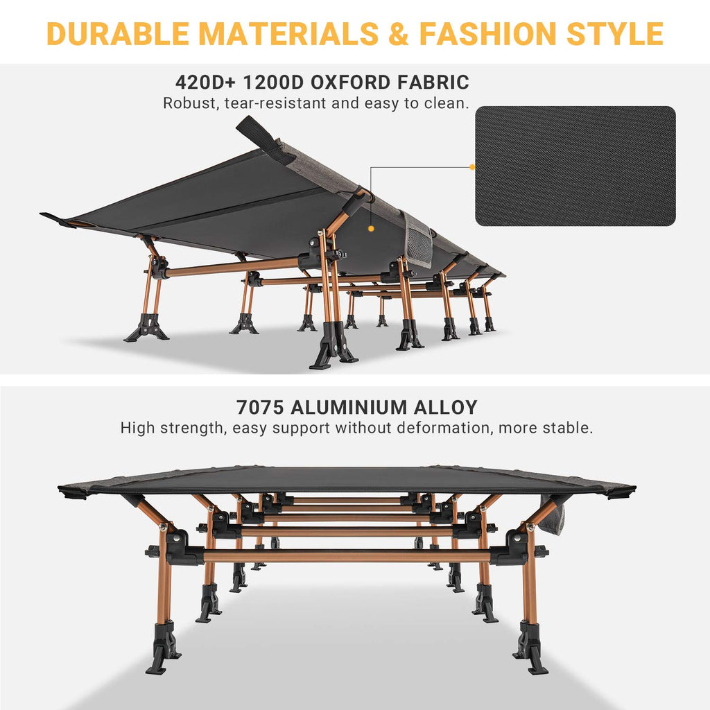 Portable Camping Cot & Single-Size Inflatable Sleeping Pad E78555