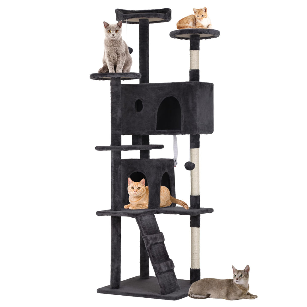 Dark Gray Multi-Level Cat Tree G74827
