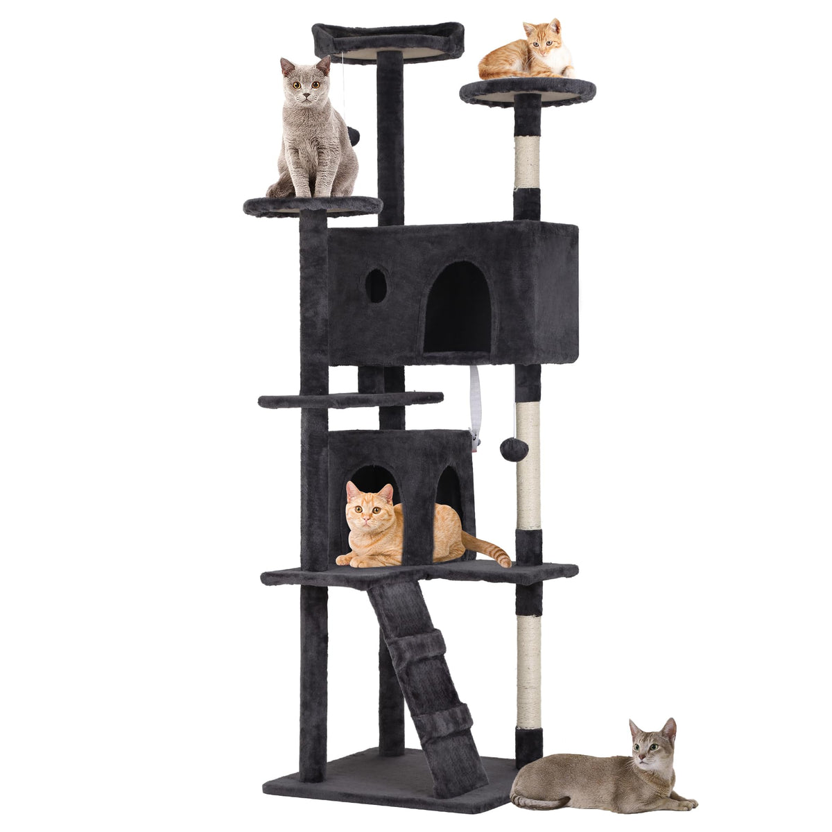 Dark Gray Multi-Level Cat Tree G74827