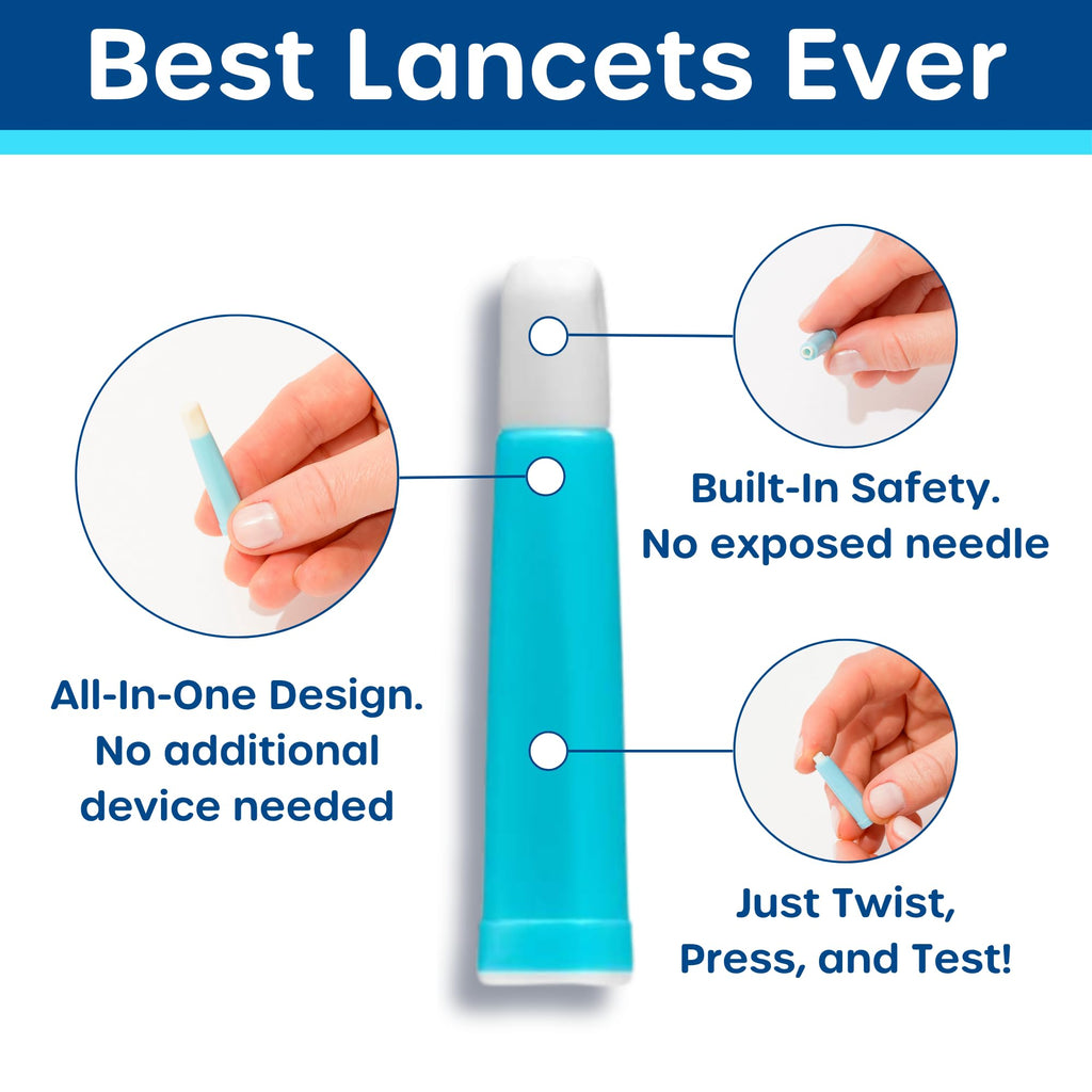 Blood Glucose Test Strips and Lancets 100 Count 30G 1.0mm S946