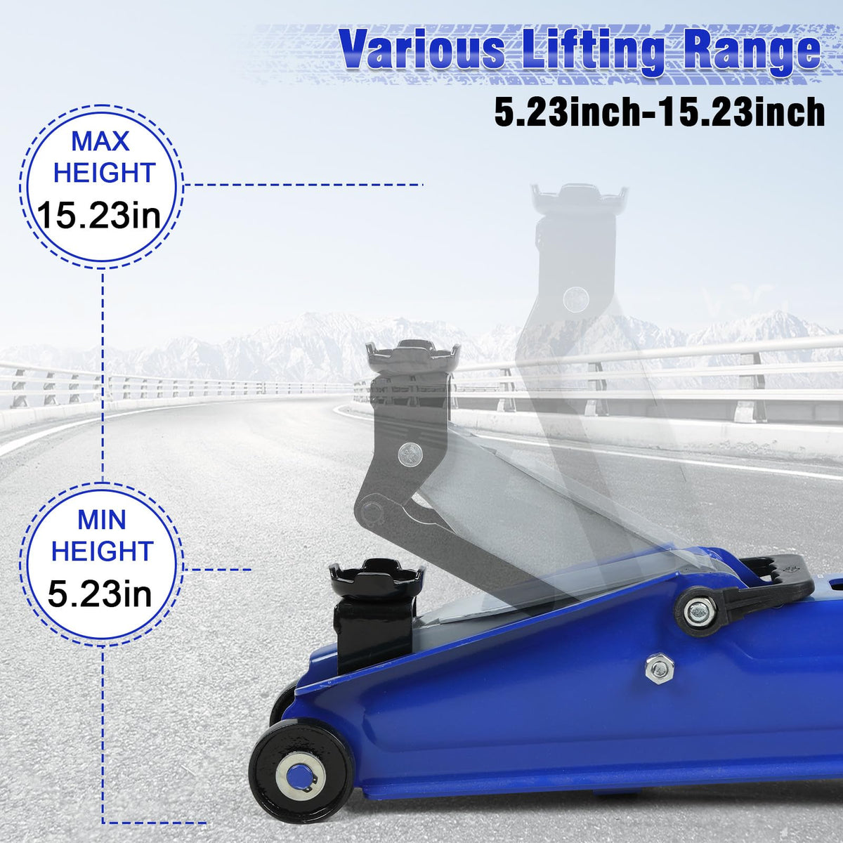 3 Ton Heavy Duty Steel Floor Jack P729