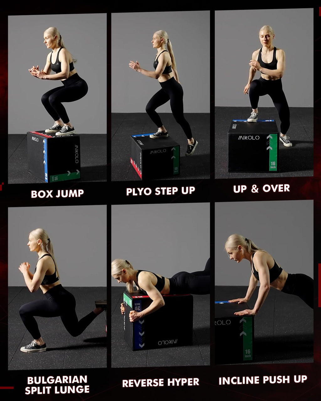 3-in-1 Foam Plyometric Box with Wood Core P538639