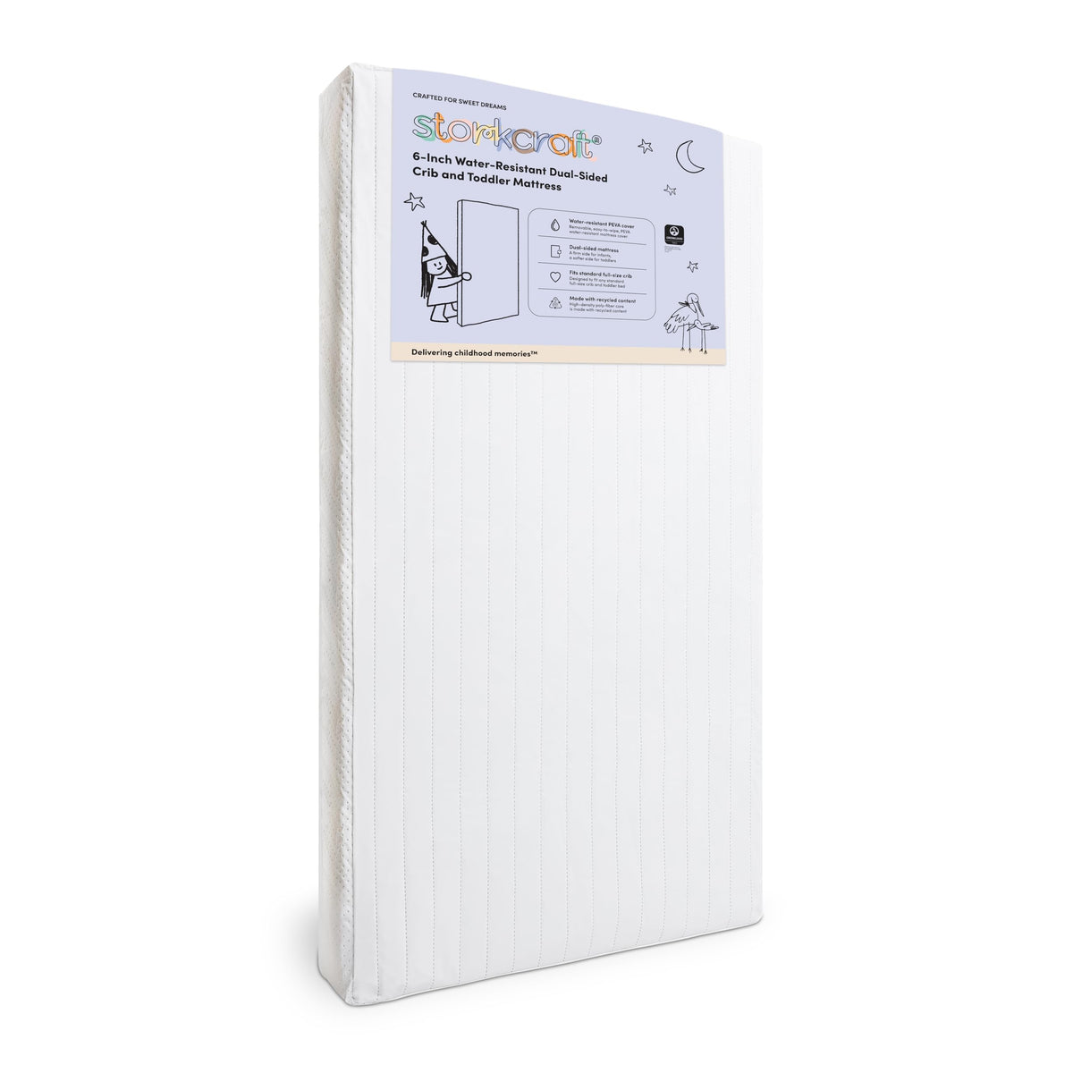 6-Inch Water-Resistant Baby Crib & Toddler Mattress J298492