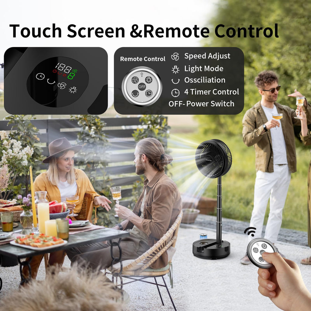 40000mAh Rechargeable Portable Fan with 8 Speed P702914