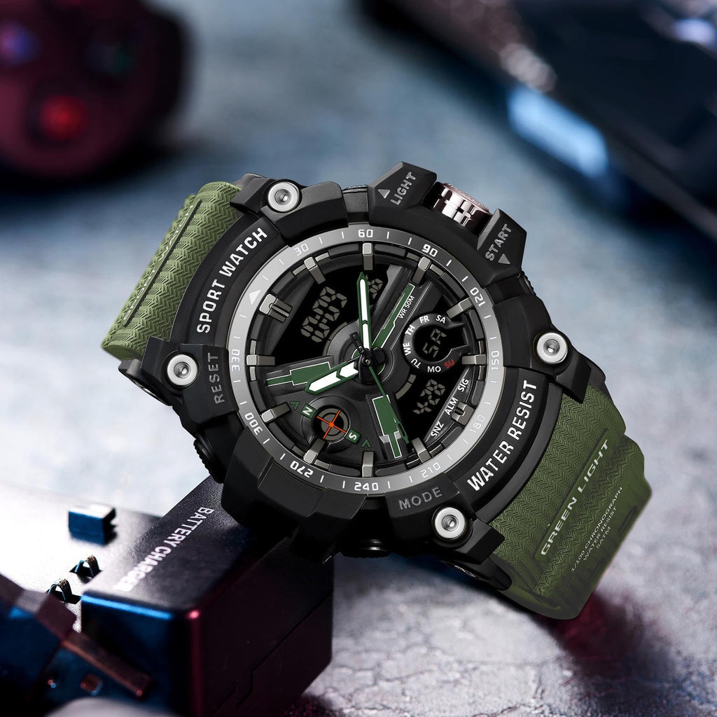 Waterproof Fluorescent Green Digital Watches G746505