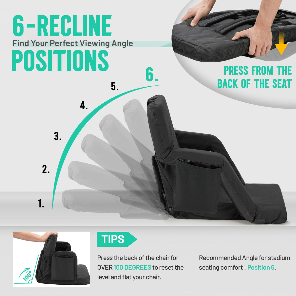 Padded Bleacher Seat Cushion Y3447