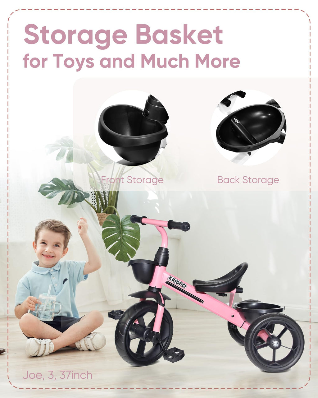 Kids Tricycle with Protective Gear Set G3335