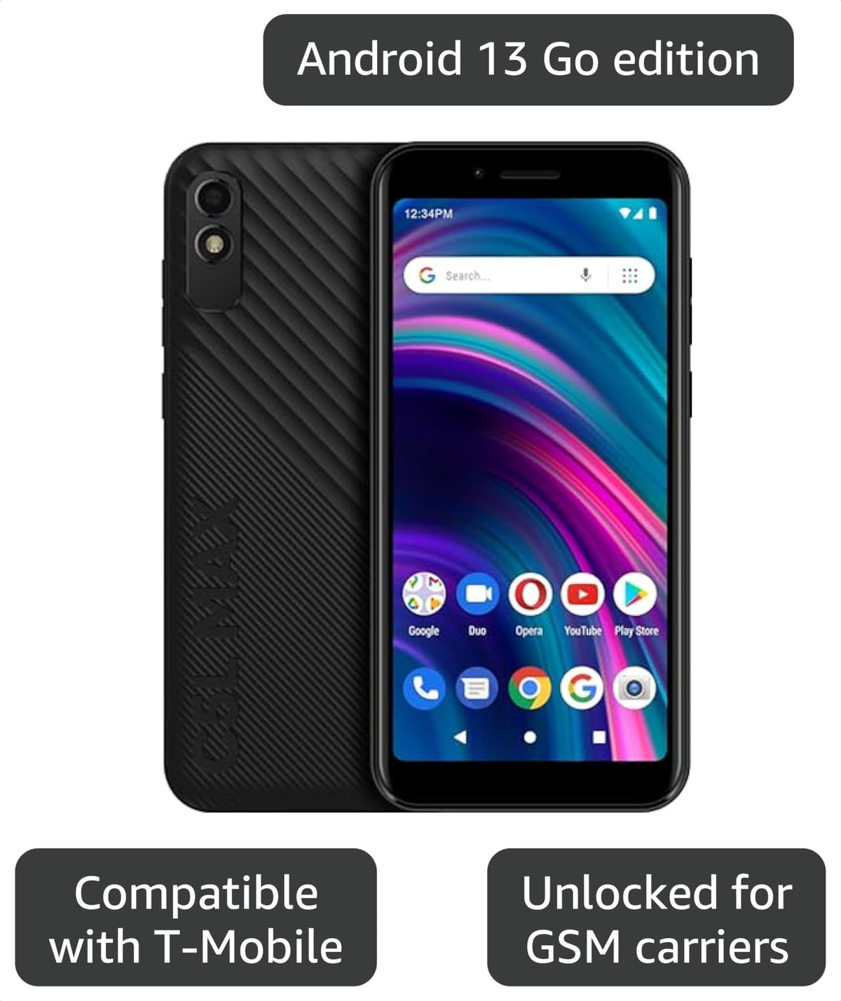 GSM Unlocked 5.7” Display 16/2GB Black R8275