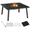 34-Inch Wood Burning Fire Pit with Grill K1507