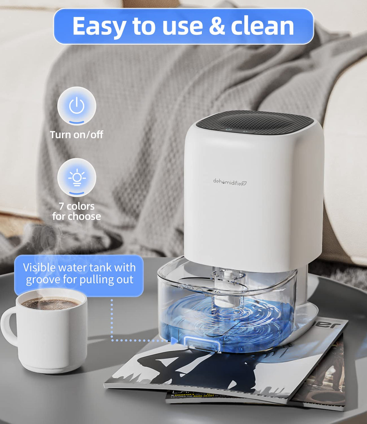 35 OZ Dehumidifier with Auto Shut Off Y598400