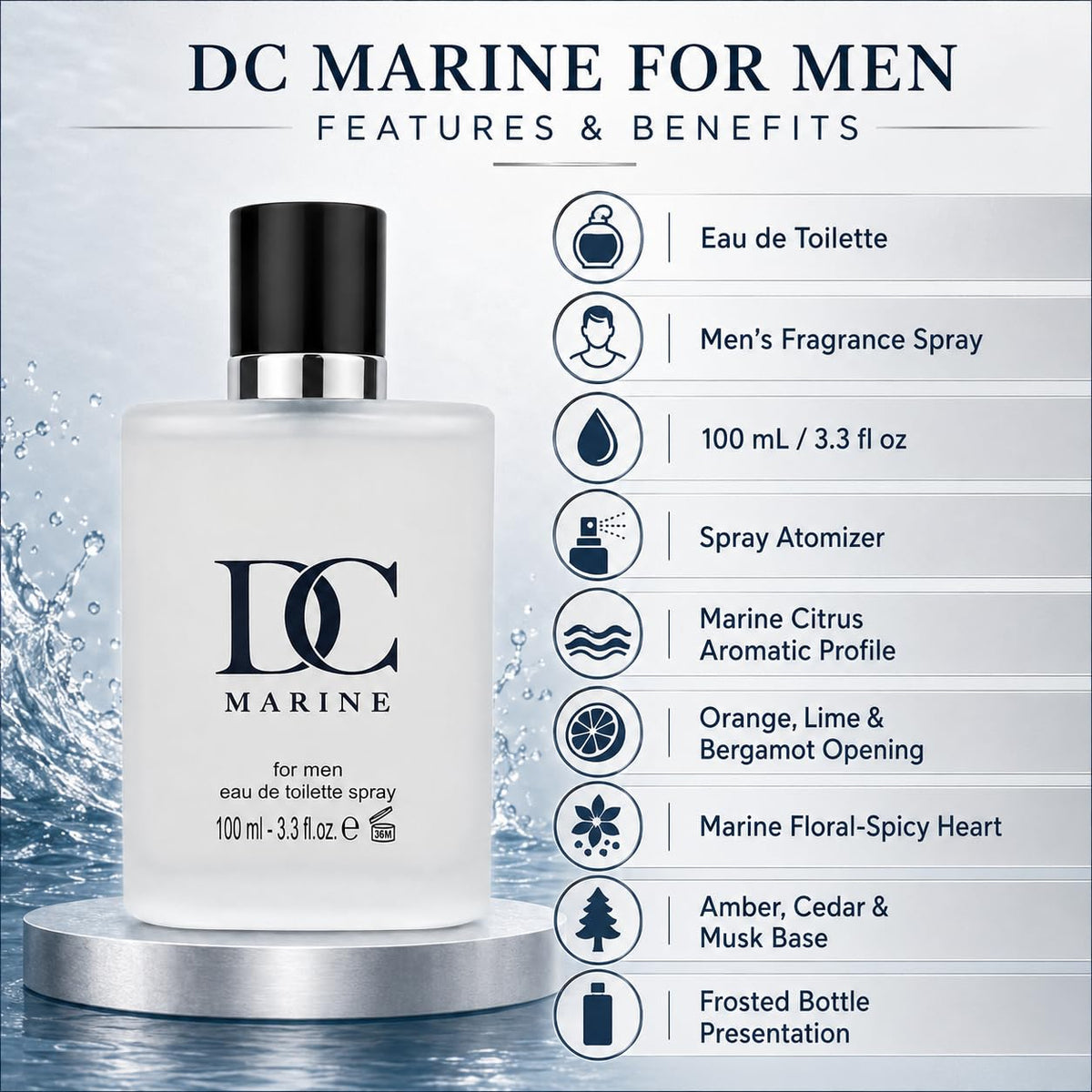 Men's Cologne Eau De Toilette Spray 3.3 fl. oz. Y657
