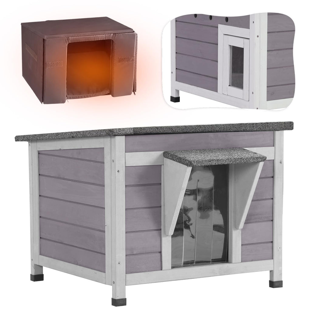 Outdoor Cat House with Insulated Liner S798367