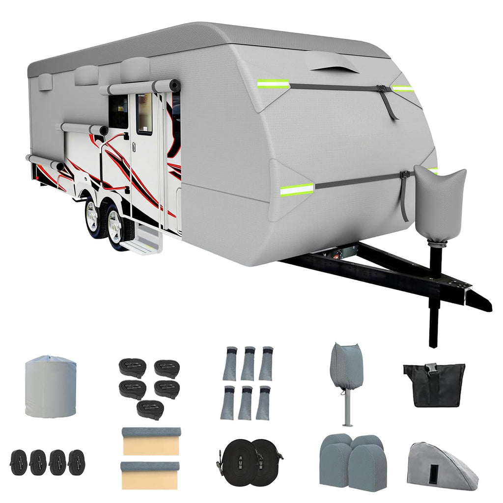 8 Layers Waterproof Travel Trailer RV Cover Z107873