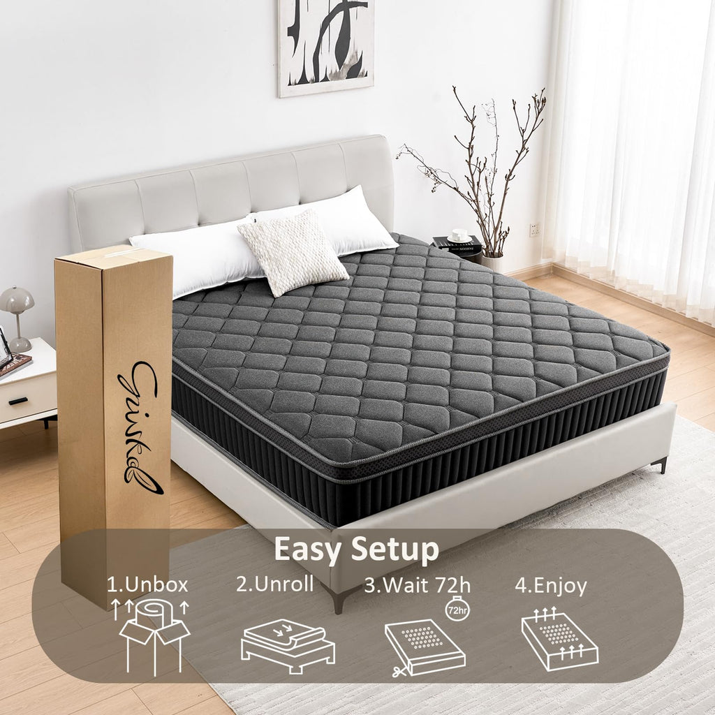Full Size 12 Inch Hybrid Mattress H166954