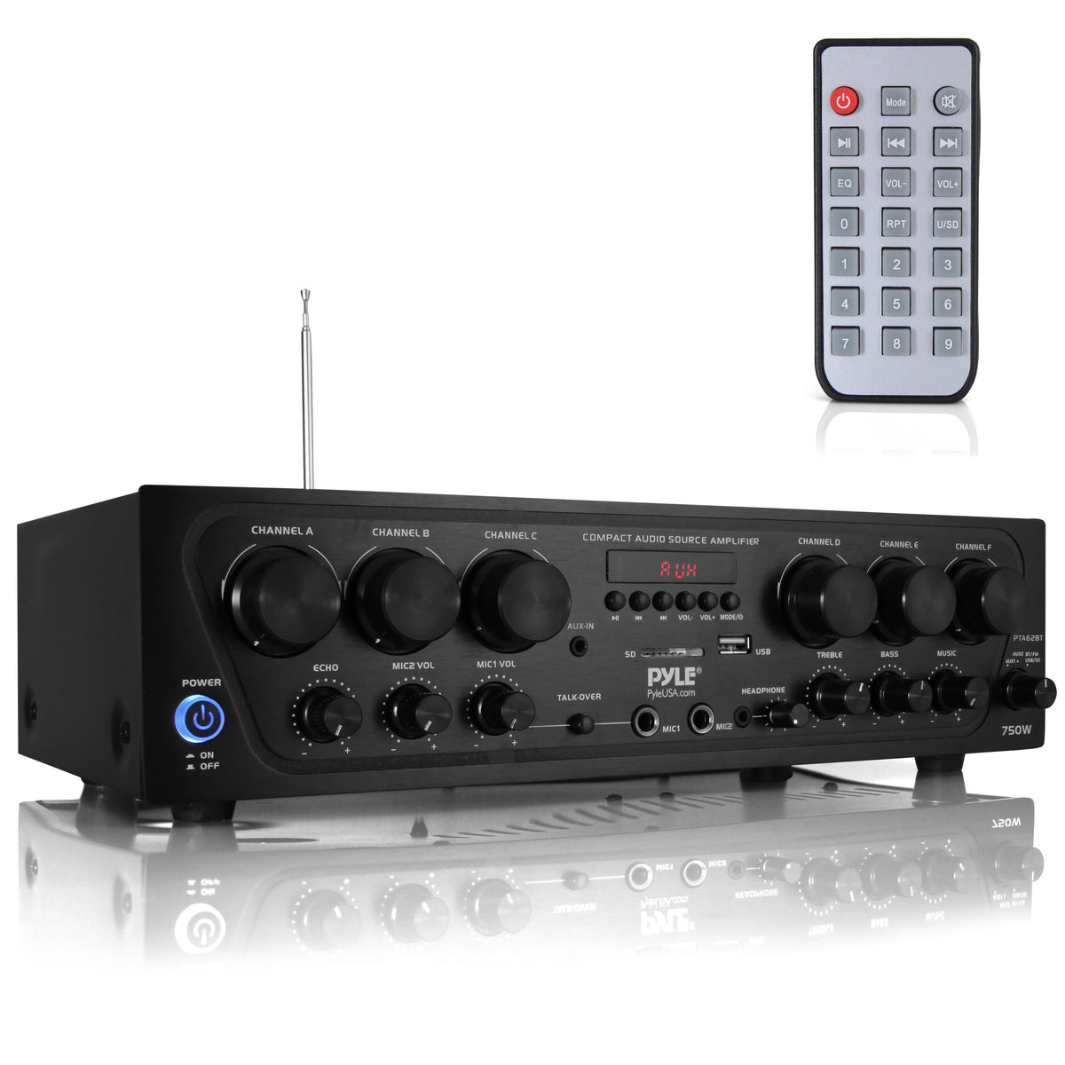 Wireless Bluetooth 6 Channel 750W Karaoke Amplifier S34144