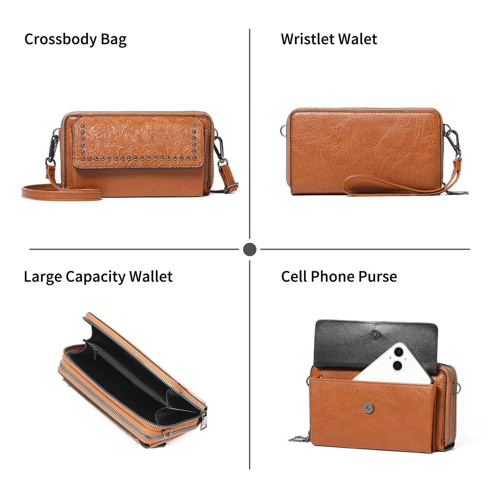 Women's Mini PU Leather Crossbody Phone Bag P31015