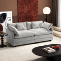 77 Inch Grey Chenille Loveseat C244121