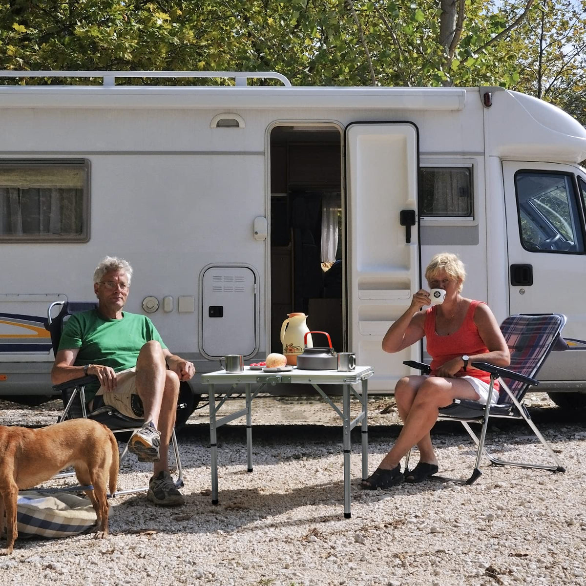 Folding Camping Table with Adjustable Legs Q152451