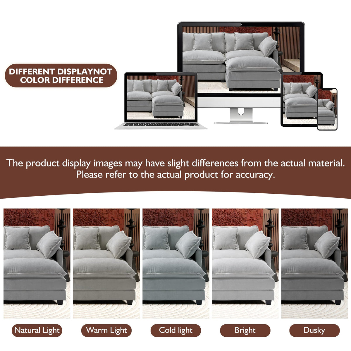 77 Inch Grey Chenille Loveseat C244121